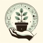 Tanaman kecil tumbuh di pot