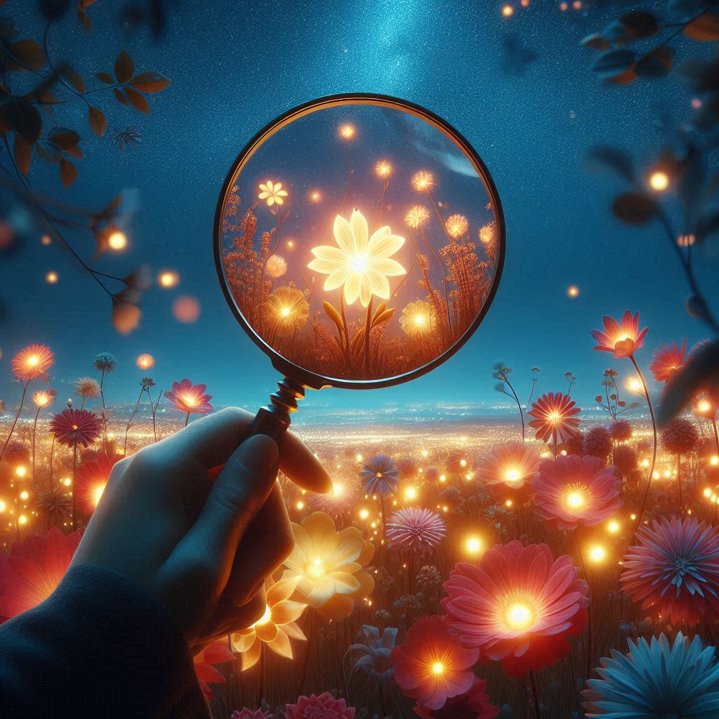 Melihat dengan kaca pembesar