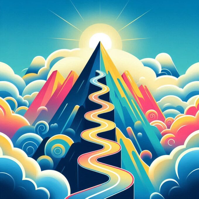 Perjalanan menuju puncak