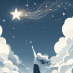 bintang bersinar di langit, melambangkan mimpi besar