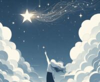 bintang bersinar di langit, melambangkan mimpi besar